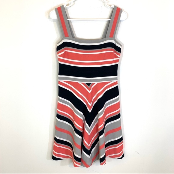 Banana Republic Milly Collection Fit & Flare Dress Striped ASO Zoe Salda… - Picture 3 of 14